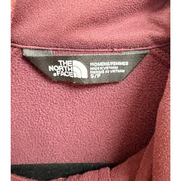 The North Face Women’s Jacket Small Red Full Zip Fleece Blend Long Sleeve - Picture 5 of 7